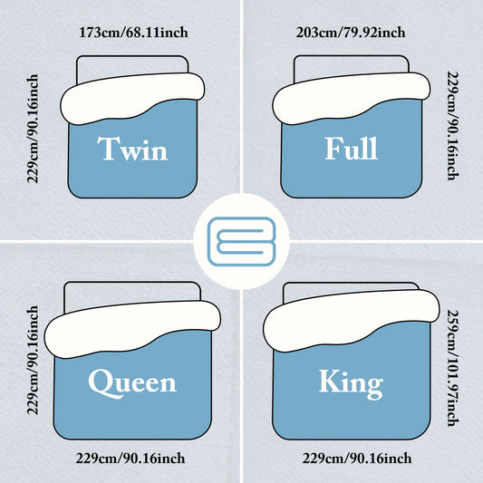 Ultra Breathable Soft Comforter - 1pc Thick Lamb Quilt Double-Sided Box Stitch Solid Color - All Season Cover Quilt for Bedroom Warm Autumn And Winter, Gift, Home Decor