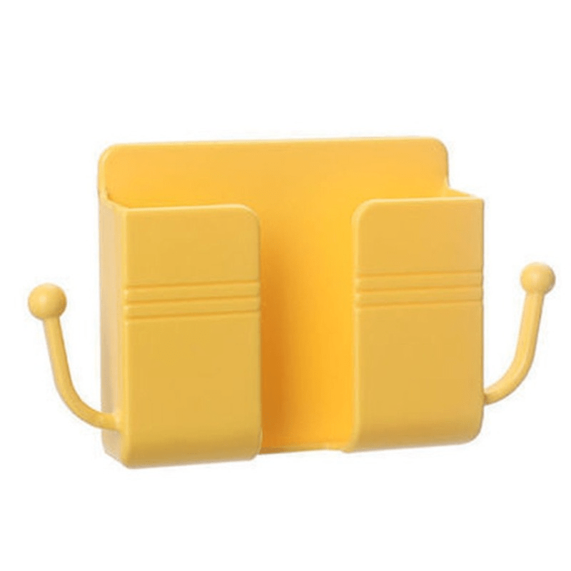 Mobile Phone Plug Wall Holder Punch Free Wall Mounted Organizer Storage Box Remote Control Mounted Charging Multifunction Hook, Easter Day, Valentine's Day, Springtime