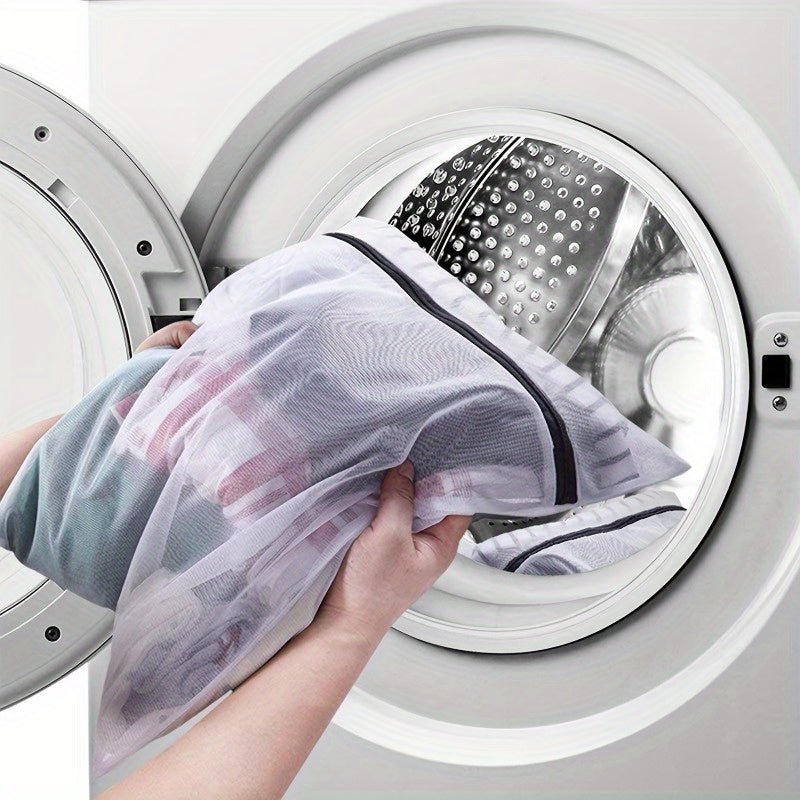 4pcs Delicate Laundry Bags with Zipper - Set of 4 - Anti-Deformation - Perfect for Blouses, Bras, Hosiery, Stockings, Underwear, and Lingerie - Travel and Washing Machine Safe - 15.7x11.8in/40x30cm