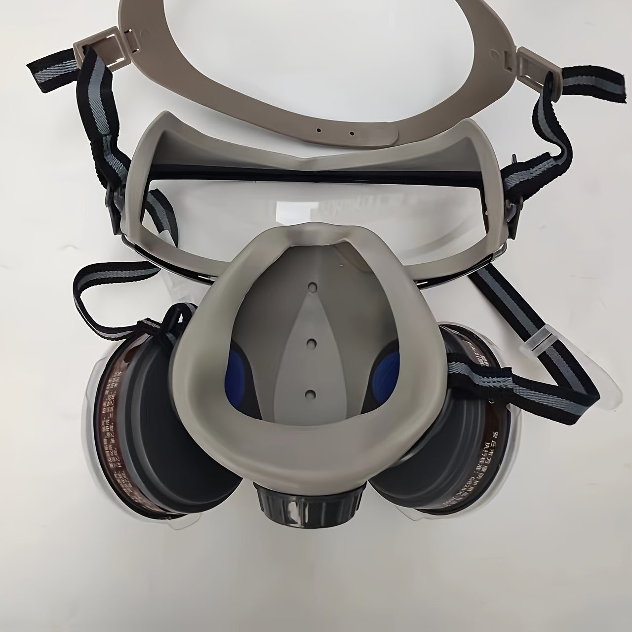 Enhanced Visibility, Reusable Respirator Kit with Anti-Fog Goggles - Hypoallergenic, Dust & Chemical Protection for Painting, Industrial Work, and Pesticide Application