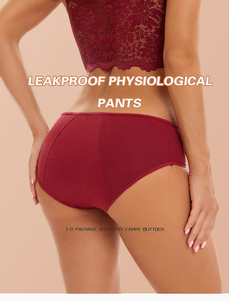 3pcs Simple Period Panties, Comfort Mid-high Waist Physiological Briefs, Breathable Postpartum Panty, Menstruation Panties, Women's Underwear & Lingerie