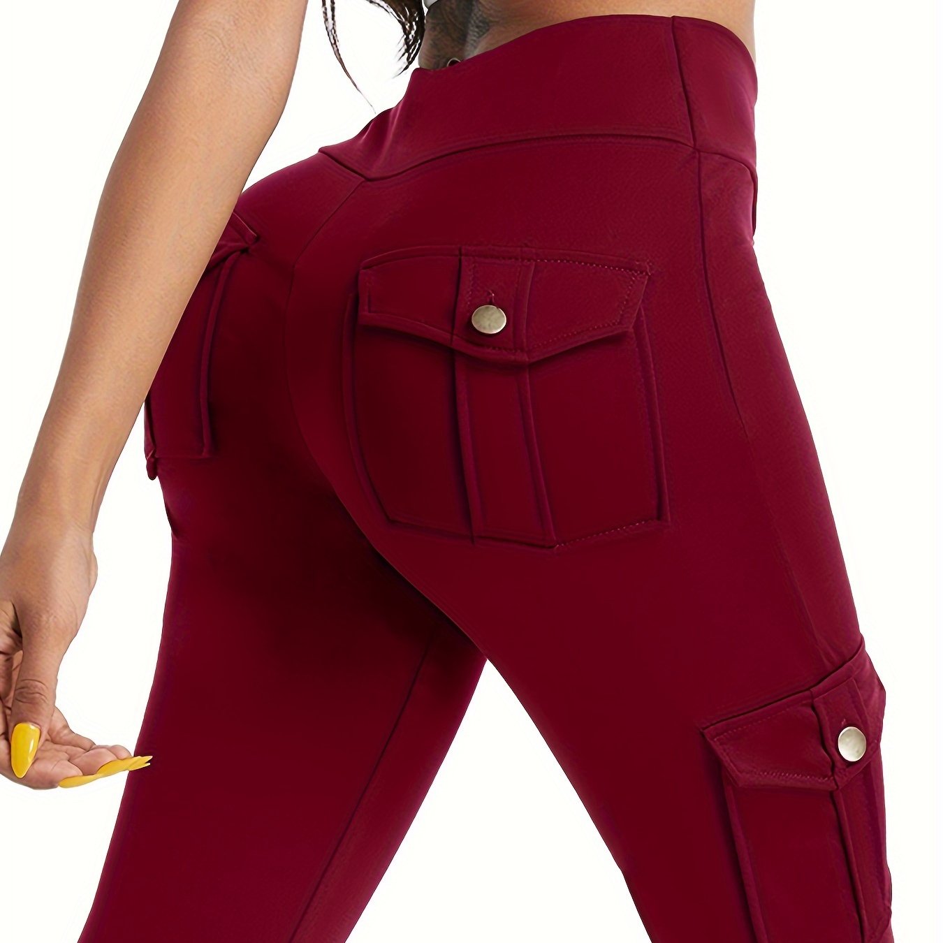 Super Comfy & Stylish Yoga Leggings With Multi Pockets - Perfect For Running & Gym Workouts - For Women - Breathable & Stretchy Fabric - Suitable for Fitness Enthusiasts - Great Gift for Active Women