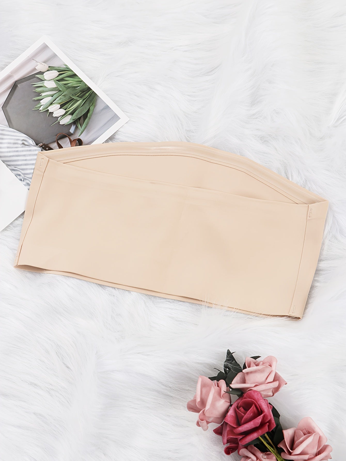 Sultry Strapless Bandeau Bra - Wireless, Non Padded, Front Buckle Bras for Women - Sexy, Comfortable, and Confident Erotic Clothing for Everyday Wear