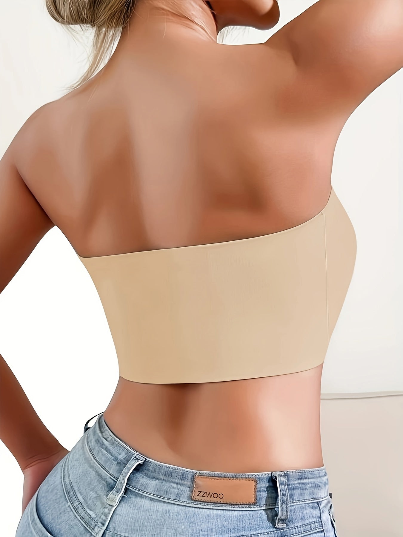 Sultry Strapless Bandeau Bra - Wireless, Non Padded, Front Buckle Bras for Women - Sexy, Comfortable, and Confident Erotic Clothing for Everyday Wear