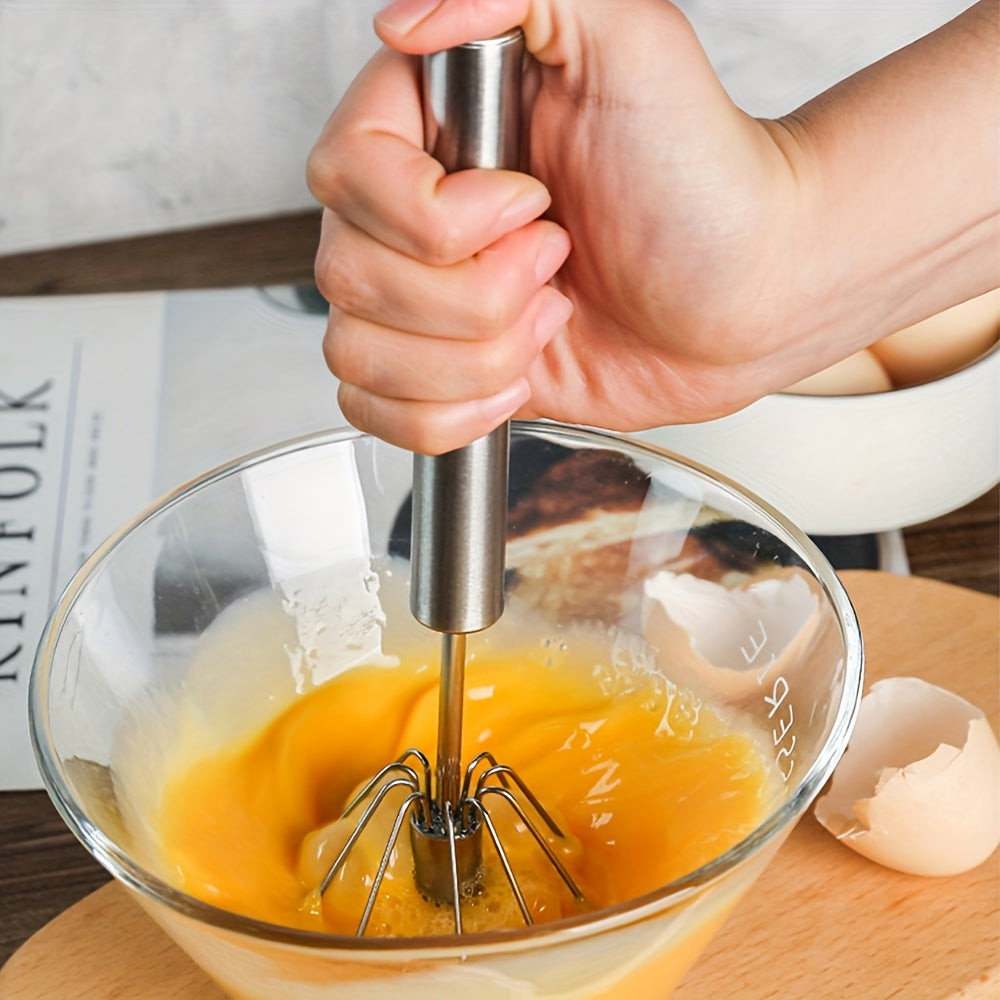1pc Portable Hand-Held Mixer - Effortless Operation for Quick Mixing of Cream, Eggs & More - Ideal for Baking and Cooking Adventures of Bakers & Food Lovers
