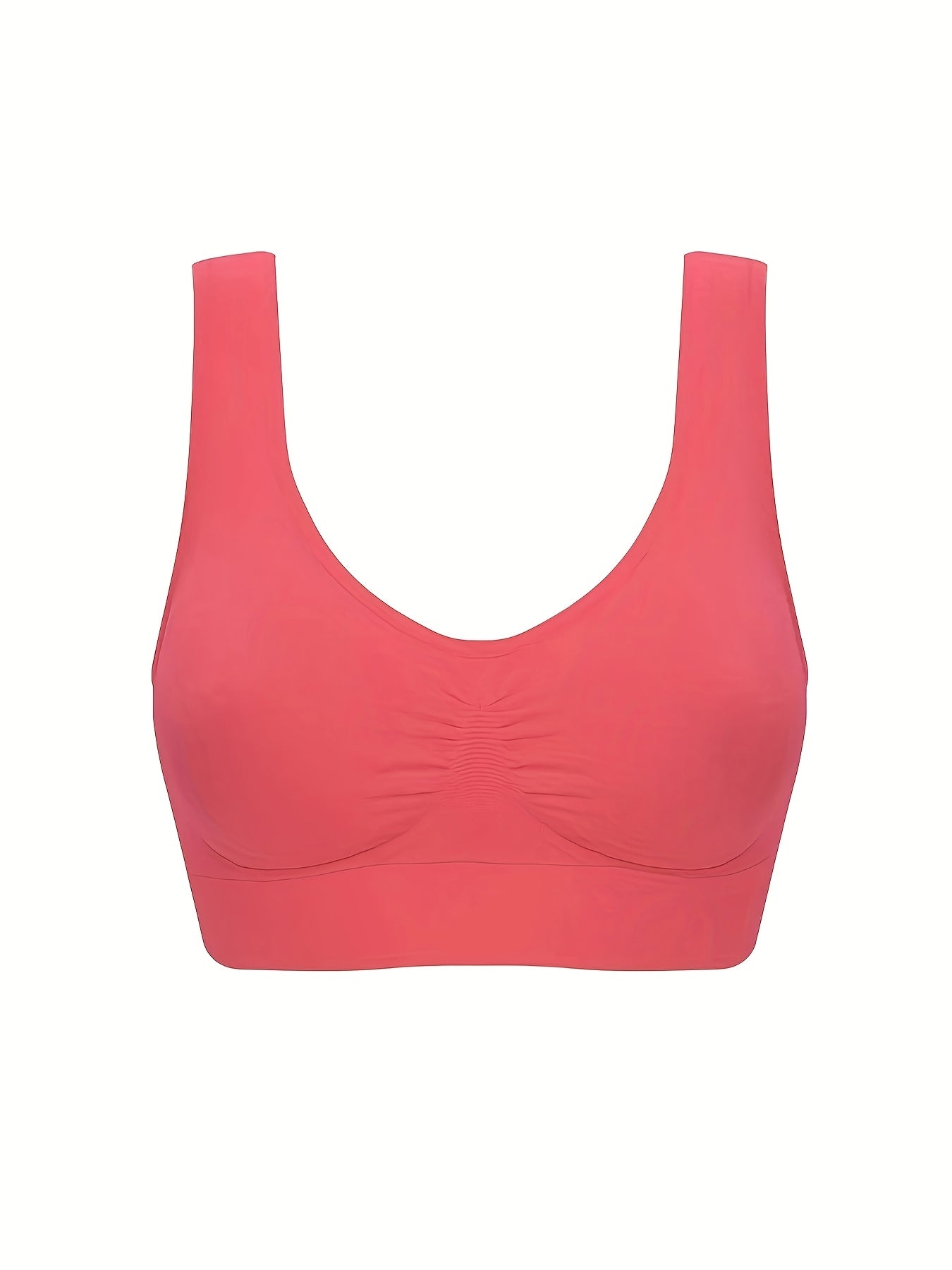 7pcs Women's Sports Bras - Comfy, Breathable Nylon & Elastane Blend, Wireless Design for Running & Workouts, Machine Washable