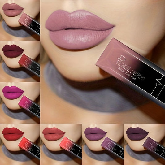 17 colors Long-Lasting Matte Liquid Lipstick Lip Gloss with Velvet Finish and Waterproof Formula Valentine's Day Gifts