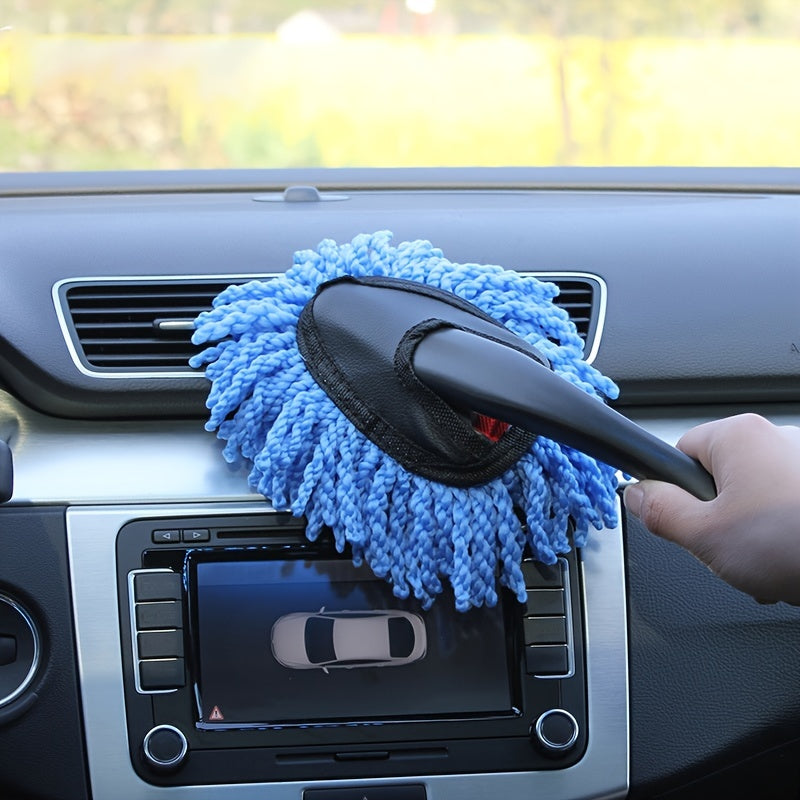 Small Nanofiber Car Dust Removal Brush Soft Mini Bristle Brush Duster Wipe Car Interior Cleaning