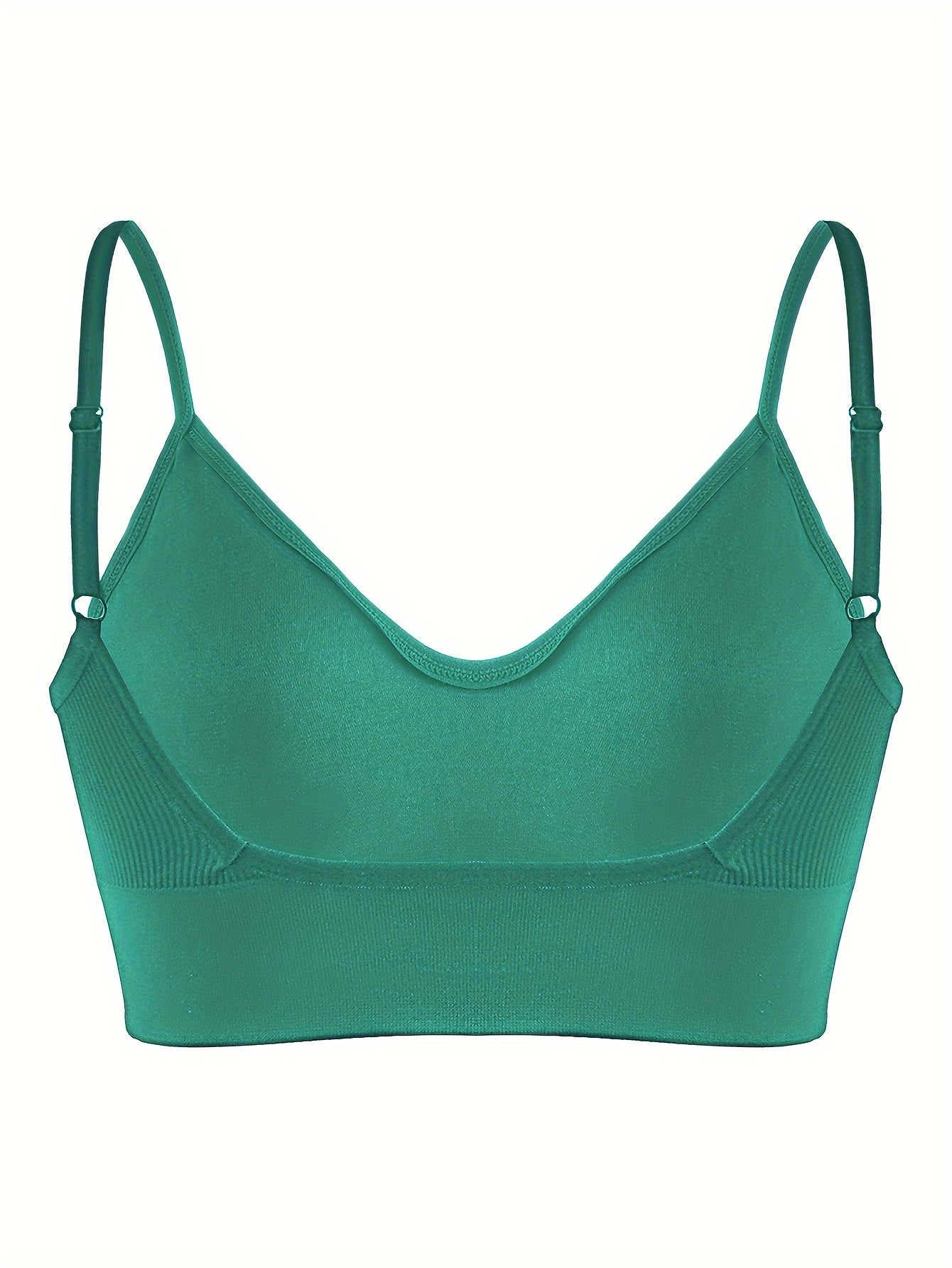 ComfyFit Solid Ribbed Sports Bra - Sports Bras for Women, Breathable Workout Fitness Intimates, Lingerie and Underwear with Superior Comfort and Support