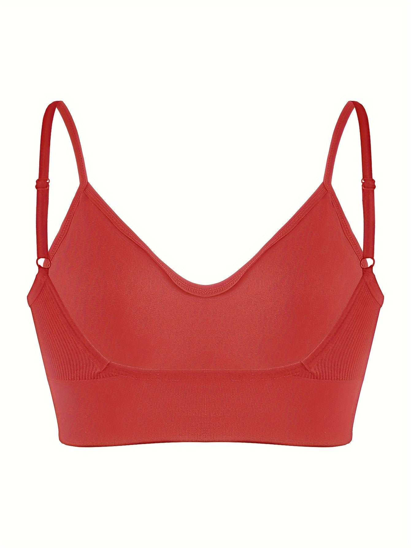 ComfyFit Solid Ribbed Sports Bra - Sports Bras for Women, Breathable Workout Fitness Intimates, Lingerie and Underwear with Superior Comfort and Support