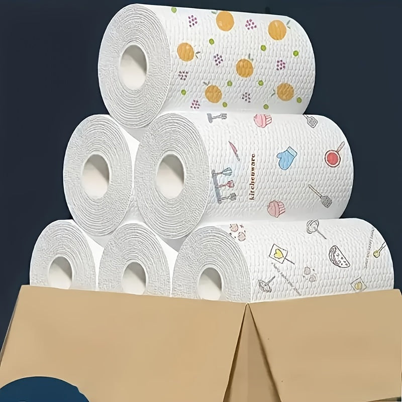 200-Pack Premium Absorbent Paper Towels - Multi-Ply Disposable Kitchen Tissues, Strong Fat-Removing Wipes, Lazy Wipe Alternative - For Everyday Kitchen Use & Parties - Ideal for Homemakers & Busy Families