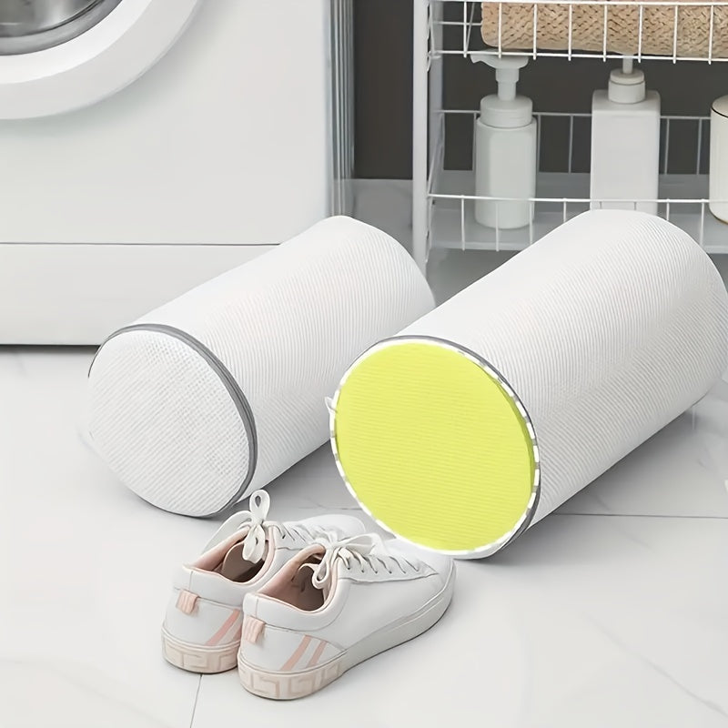 Buy 1 Get 1 Free, total of 2 pcs Premium Shoe Wash Bags - Mesh Laundry Pouches for Sneakers & Running Shoes, Protect Socks & Bras, Durable, Travel Organizer, Secure Zip, Machine Wash Safe
