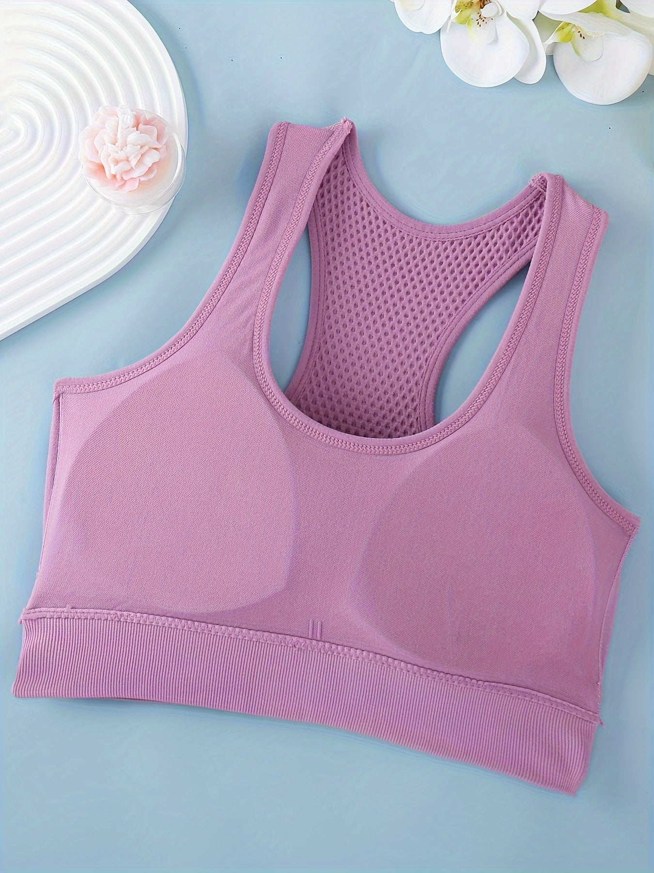 3pcs Sports Bras For Women, Breathable Back Yoga Fitness Running Tank Tops, Outer Wear Vest