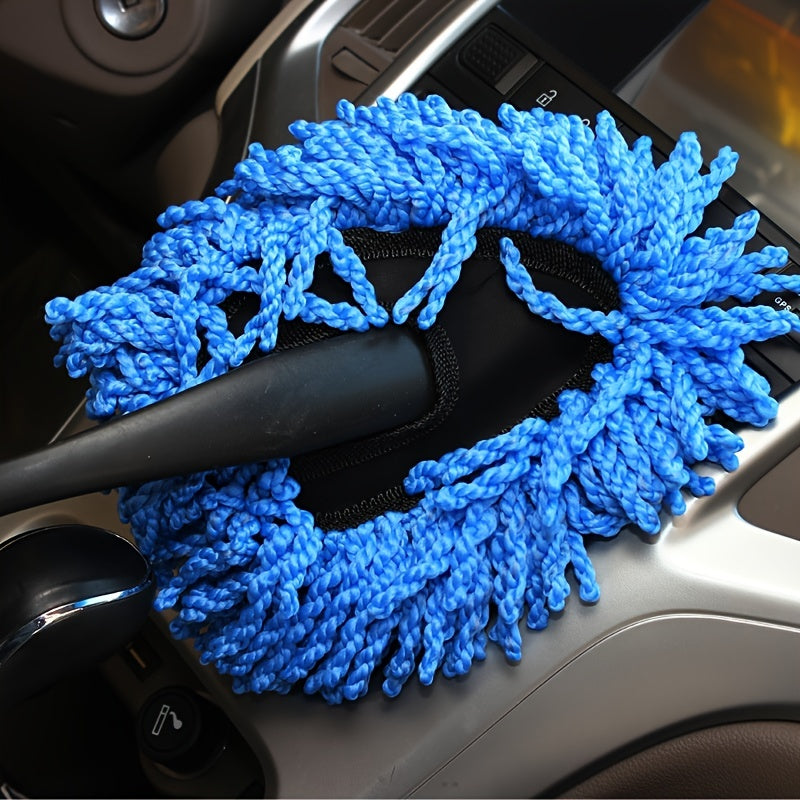 Small Nanofiber Car Dust Removal Brush Soft Mini Bristle Brush Duster Wipe Car Interior Cleaning