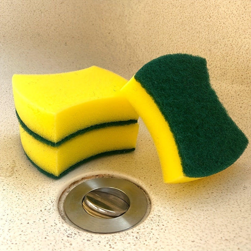 12pcs Heavy-Duty Kitchen Sponges - Durable, Scratch-Free Cleaning Power - High-Performance for Restaurant-Quality Results