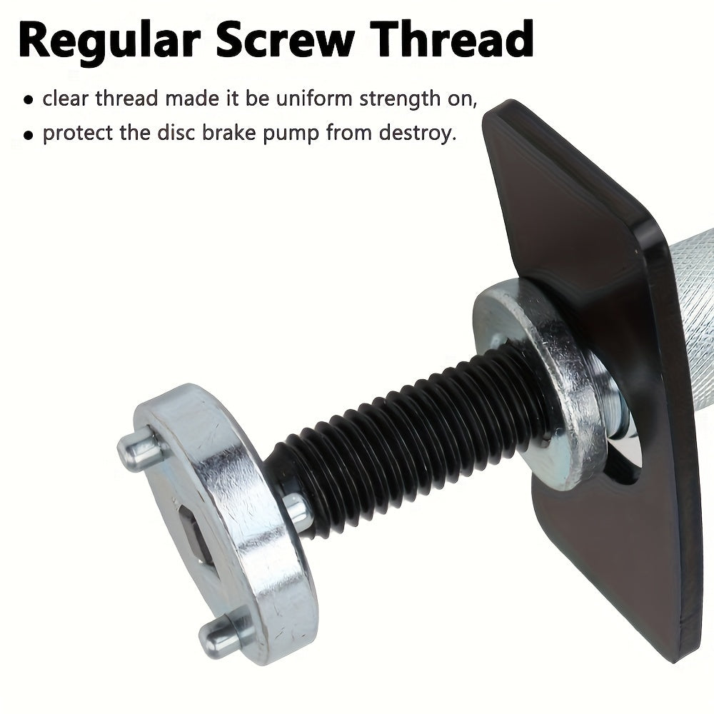 Industrial-Grade Manual Auto Brake Caliper Piston Rewind Tool Kit - No Battery Required for Easy Pad Replacement & Wheel Cylinder Separation