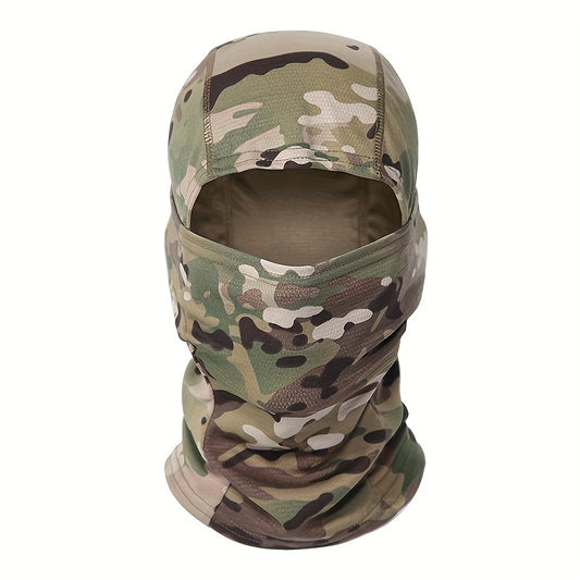 Camouflage Tactical Headgear Barakla Hair Cap Outdoor Sports Hiking Mountaineering Riding Mask Scarf Military Fan CS Helmet Inner Hat Camouflage Sunscreen Headscarf
