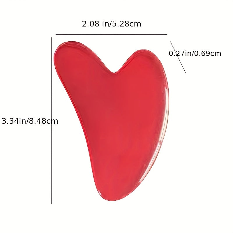1pc Gua Sha Massage Tool, Natural Resin Gua Sha Scraper For Face, Neck, Back & Body Massage