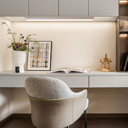 Smart Motion-Activated LED Light Strip - Wireless, Magnetic Mount, USB Rechargeable for Wardrobe, Kitchen, Desk & More