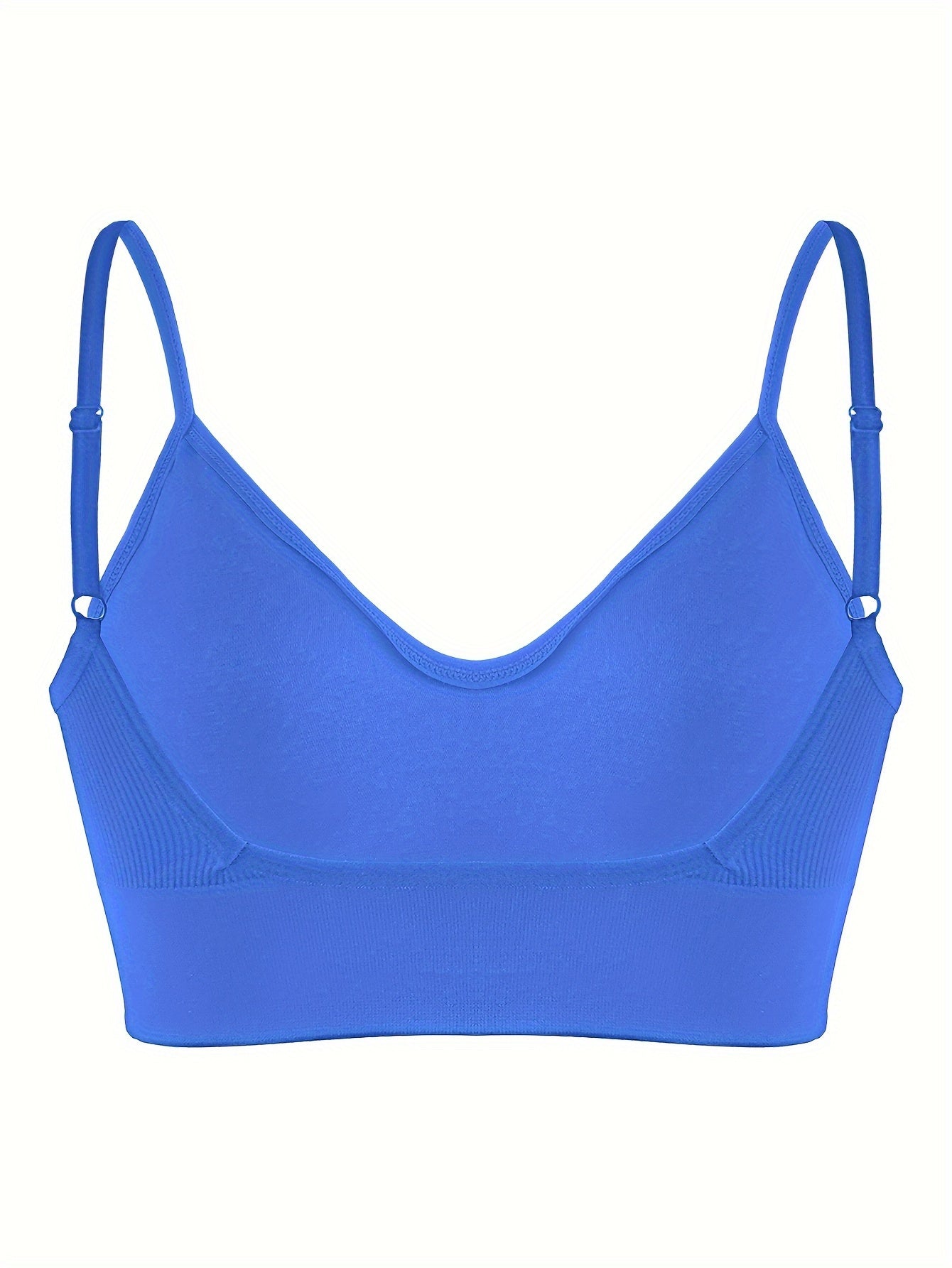 ComfyFit Solid Ribbed Sports Bra - Sports Bras for Women, Breathable Workout Fitness Intimates, Lingerie and Underwear with Superior Comfort and Support
