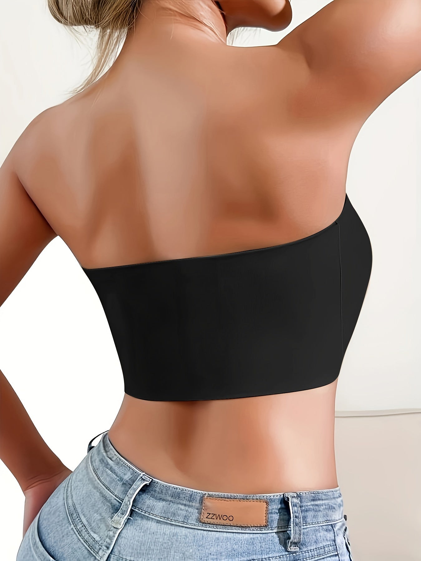 Sultry Strapless Bandeau Bra - Wireless, Non Padded, Front Buckle Bras for Women - Sexy, Comfortable, and Confident Erotic Clothing for Everyday Wear