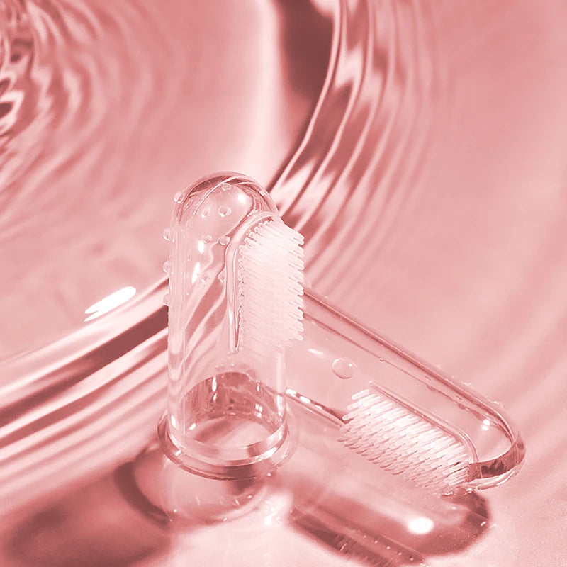 USA Warehouse Local Stock MEYARN Hot Sale Good Quality Safe Non-Toxic Babies Silicone Finger Toothbrush