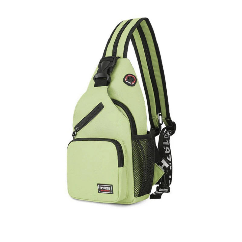 Geestock Small Crossbody Bags For Women Sling Chest Bag Female Mini Travel Sport Shoulder Pack Messenger Bags With Earphone Hole