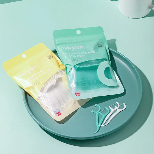 USA RTS MEYARN Professional Factory High Quality Good Effect Double Dental Floss Stick