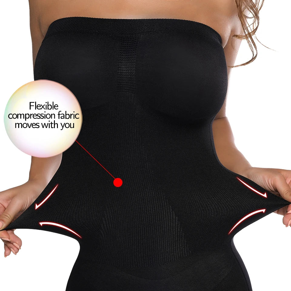 Women Shapewear Strapless Full Slips for Under Dresses Tummy Control Slips Slimming Skirts Full Body Shaper Underwear