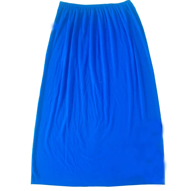 Woman Half Slips Modal Solid Skirt Petticoat Knee Length dress Lady Underskirts Vestidos Summer Cheap Skirts Underdress Summer