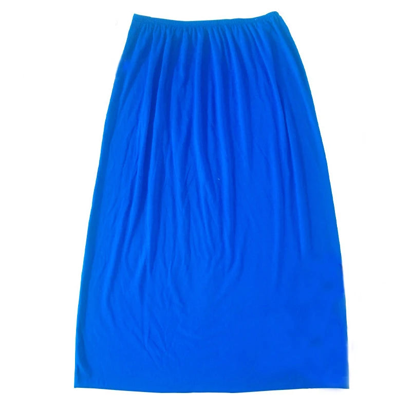 Woman Half Slips Modal Solid Skirt Petticoat Knee Length dress Lady Underskirts Vestidos Summer Cheap Skirts Underdress Summer