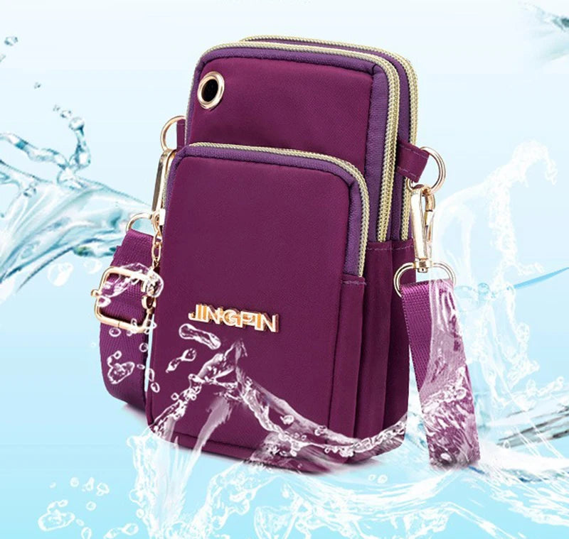 Casual Waterproof Nylon Crossbody Bags Women Messenger Shoulder Bag Female Small Cell Phone Handbags Purses Sports Pouch Bag