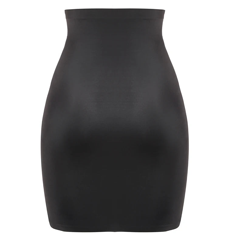 High Waist Tummy Control Slips Women Seamless Skirt Half Slip Underwear Shapewear Body Shaper Butt Lifter Petticoat Underskirt
