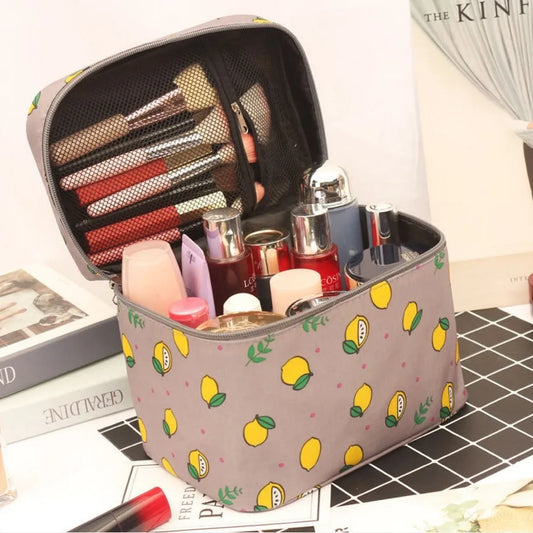 Waterproof Portable Women Makeup Bag High Capacity Toiletries Organizer Storage Cosmetic Cases Zipper Wash Beauty Pouch Travel