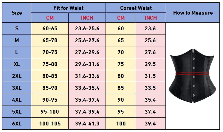 Underbust Corset Women Sexy Bustier Slimming Workout Shape Waist Trainer Girdles Cummerbunds Lace Up Corselet Lingerie Plus Size
