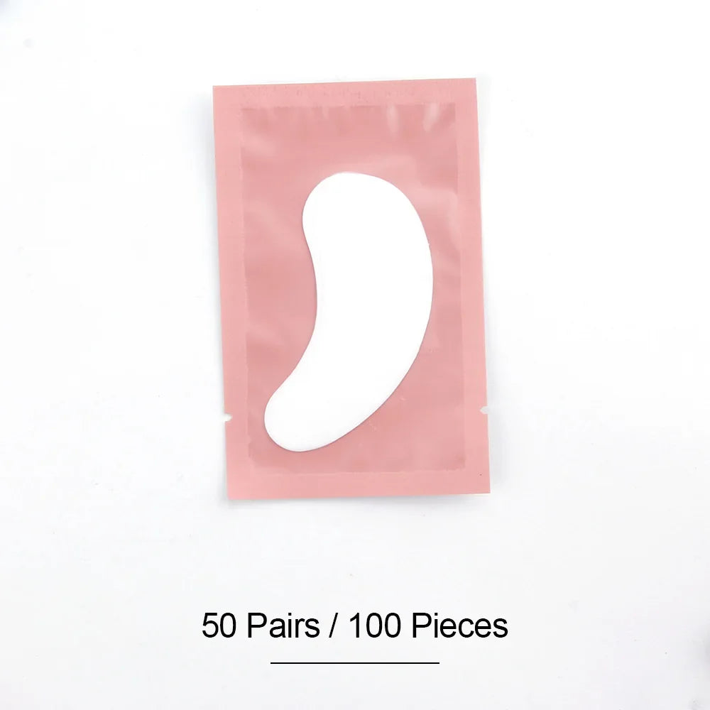 50/100pairs Eyelashes For Eyelash Extensions Eye Pads Pillows Disposable Patch Under Lash Tips Lint Free Sticker Wraps Makeup