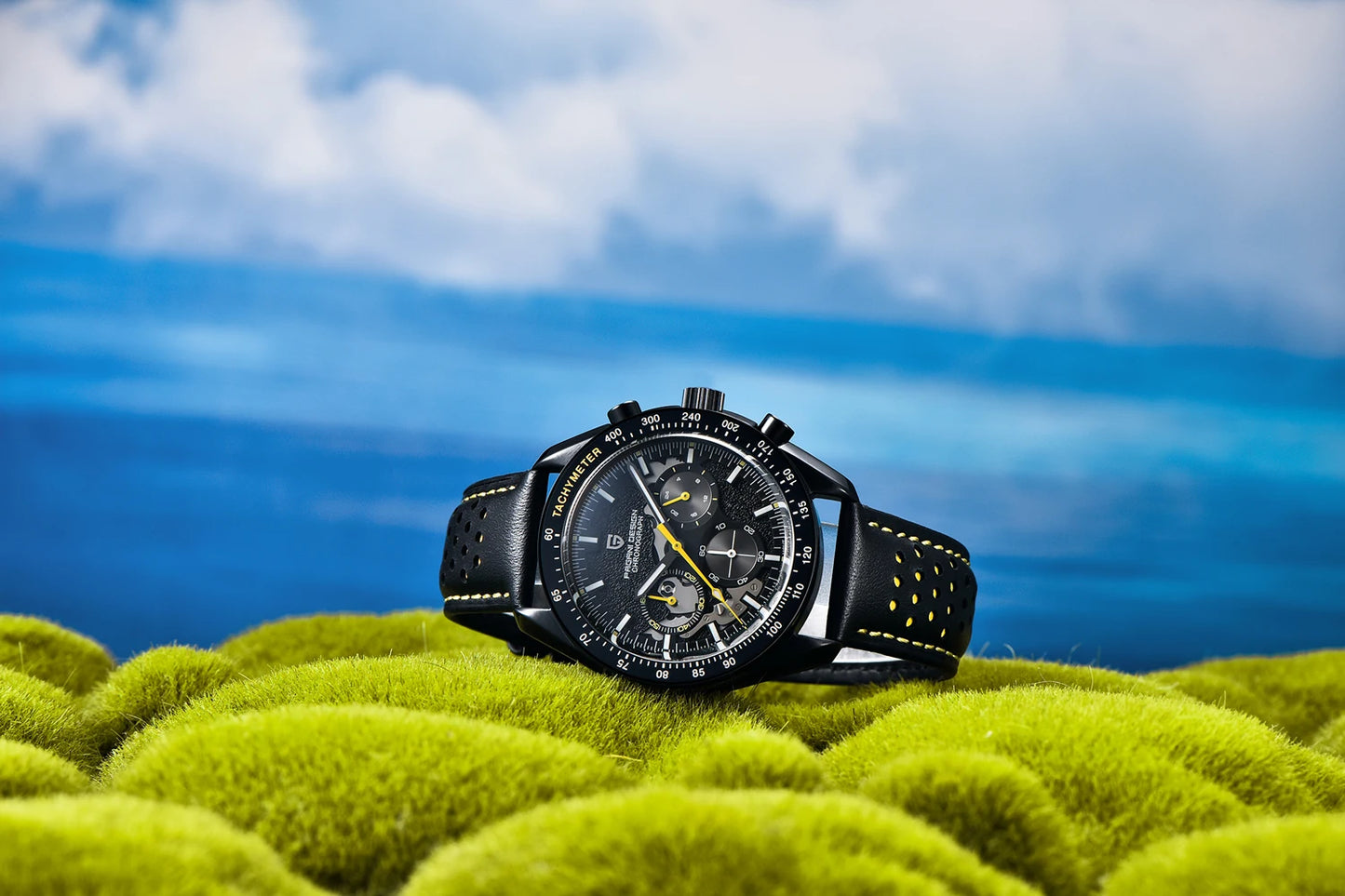 PAGANI DESIGN 1701 Moon Mens Quartz Watches Men Luxury Watch For Men Chronograph AR Sapphire Mirror Waterproof Reloj Hombre 2025
