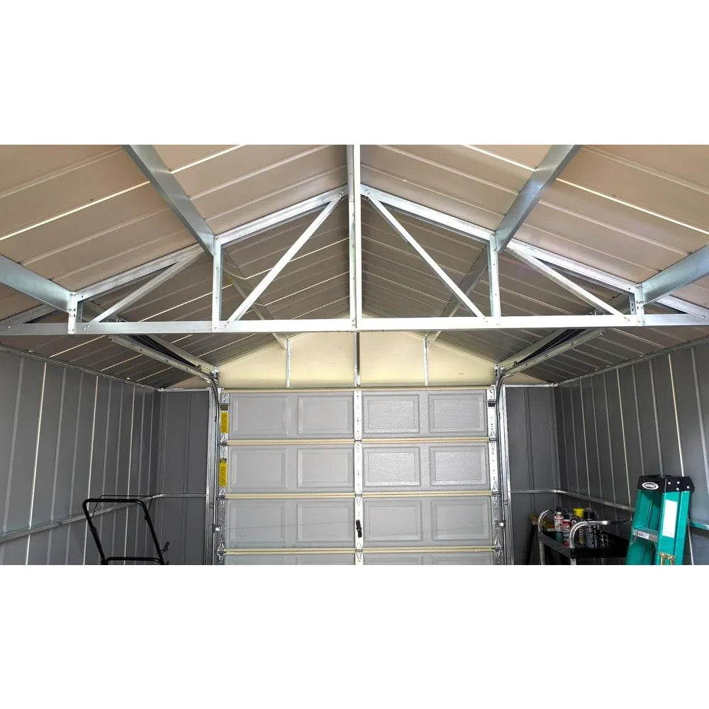 Galvanized Steel Wall Storage for Building, Ultra-High Wall, Storage Shed with Ultra Wide Rolling Shutter Door, 12 in x 24 in
