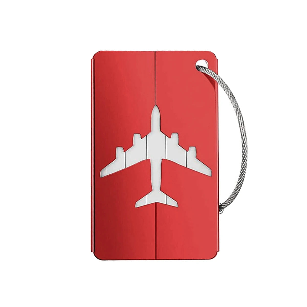Aluminum Alloy Travel Luggage Tag Hanging Tag Suitcase Tag Plane With Name ID Cards Anti-lost Solid Color Travel Accessories.zmt