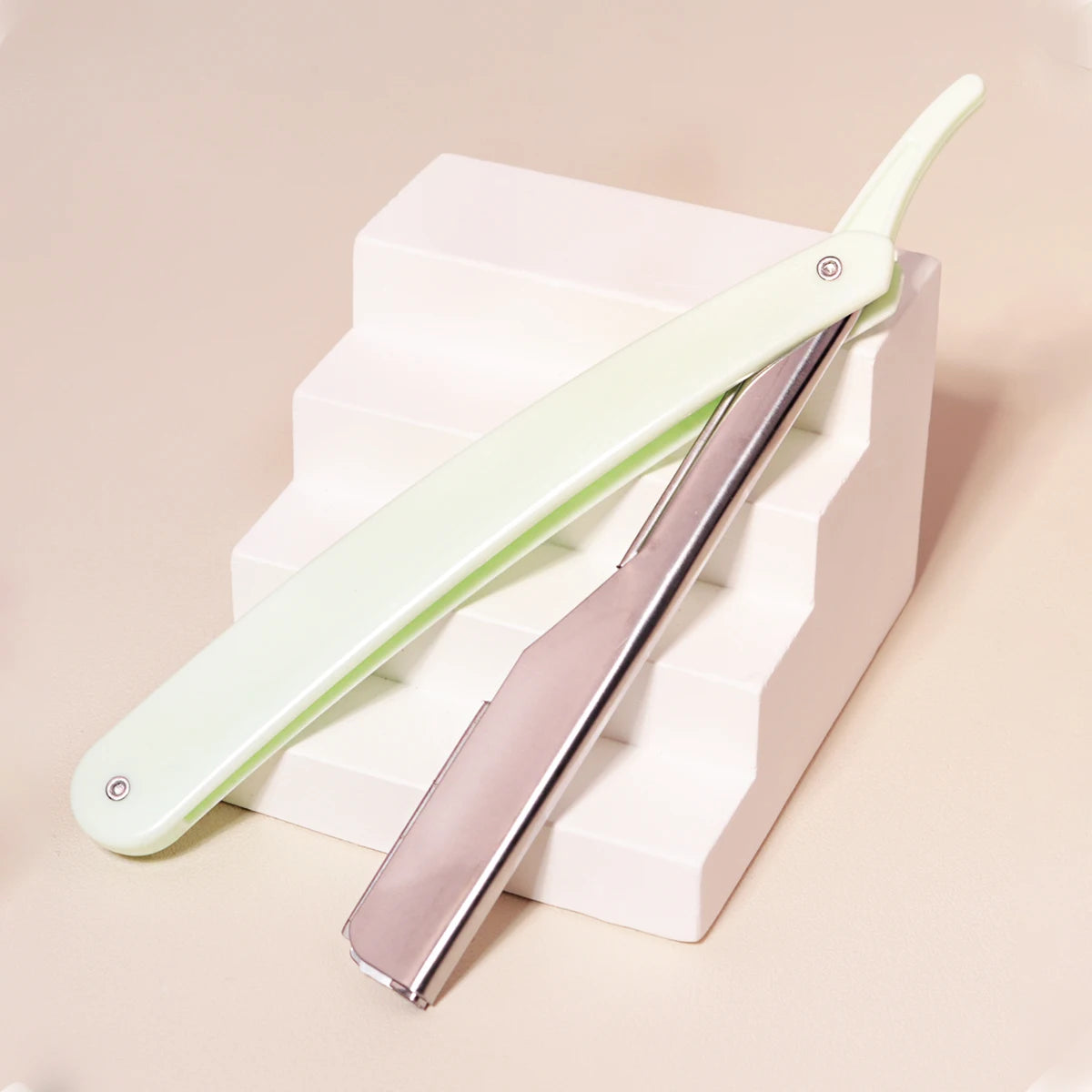 1/2pcs straight edge shaver high-end salon folding men's manual shaver,Special for real hair wigs