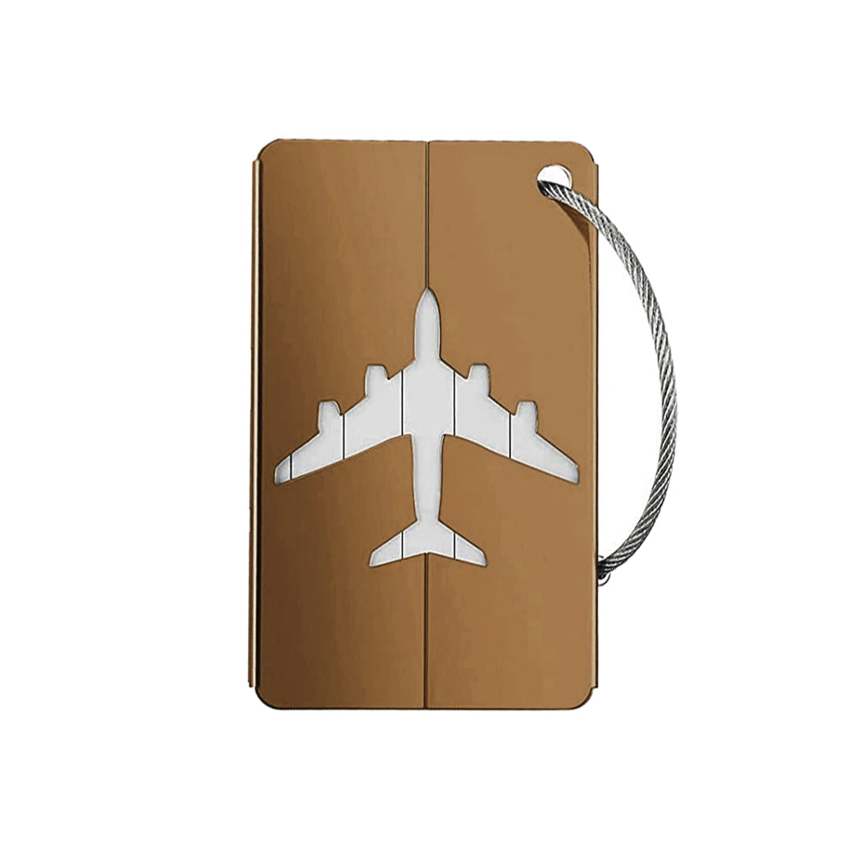 Aluminum Alloy Travel Luggage Tag Hanging Tag Suitcase Tag Plane With Name ID Cards Anti-lost Solid Color Travel Accessories.zmt
