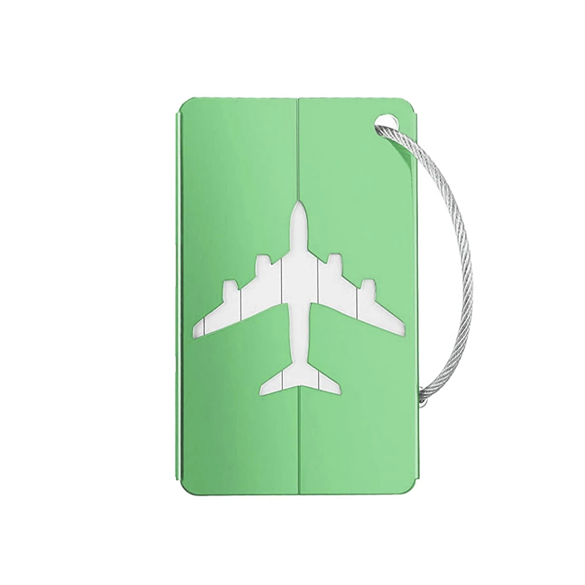 Aluminum Alloy Travel Luggage Tag Hanging Tag Suitcase Tag Plane With Name ID Cards Anti-lost Solid Color Travel Accessories.zmt