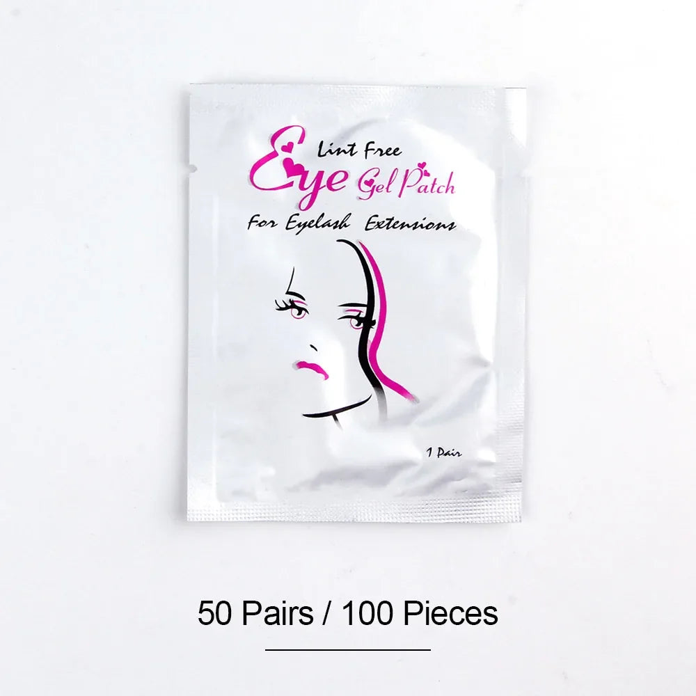50/100pairs Eyelashes For Eyelash Extensions Eye Pads Pillows Disposable Patch Under Lash Tips Lint Free Sticker Wraps Makeup
