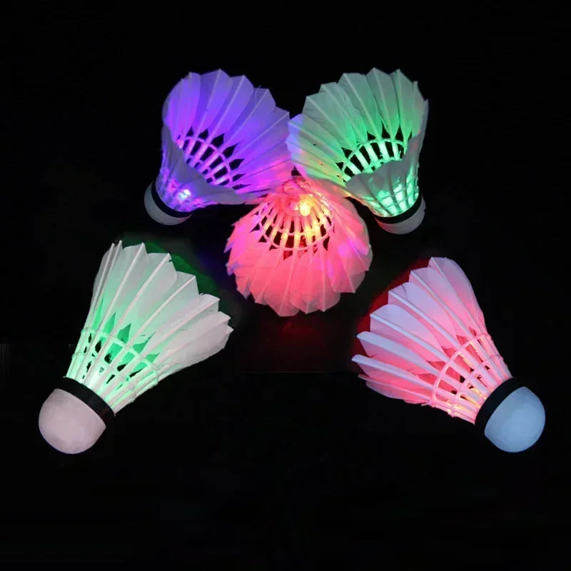 1/3/5pcs Lighting Badminton Dark Night Colorful LED Lighting Sport Badminton Light Spot Shuttle cock Accessories shuttlecock