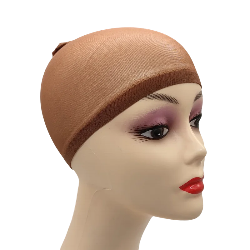 2pcs/Bag Top Stocking Wig Cap Hair Net For Weave Hair Wig Nets Black Brown Stretch Mesh Wig Cap For Making Wigs