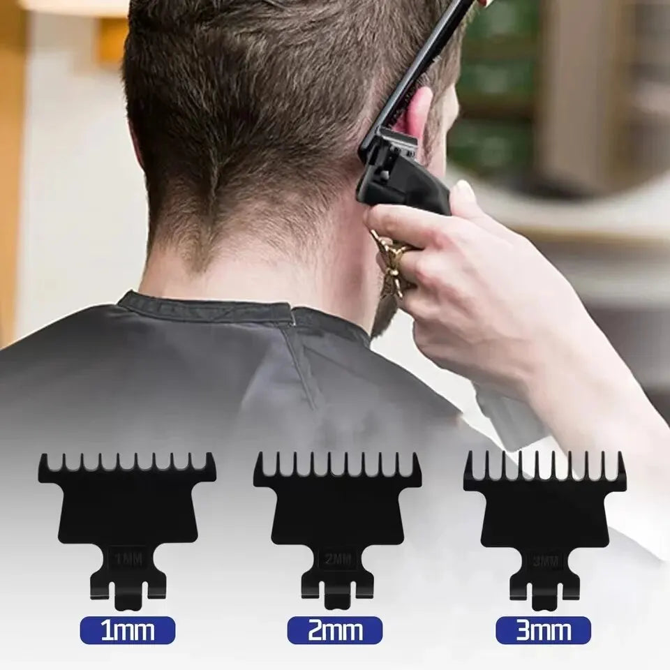 Kemei Men's Cordless Hair Clipper USB Rechargeable Electric Hair Clipper Zero Gap Trimmer Electric Hair Cutting Machine KM-2299