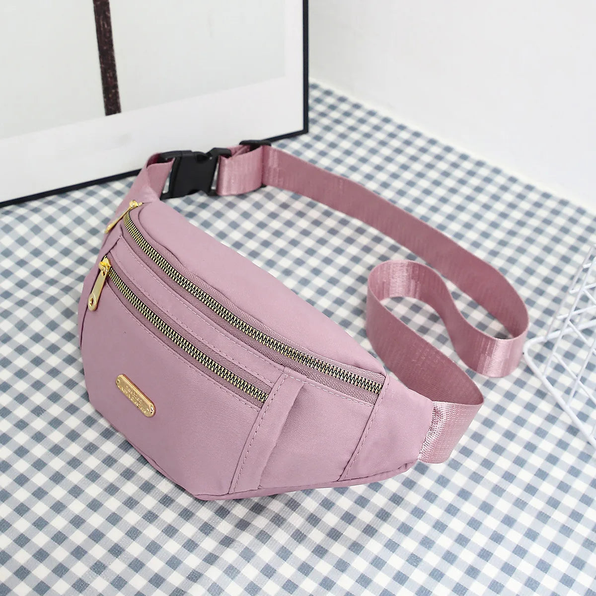 Fanny Pack for Women Men Water Resistant Large Hiking Waist Bag Pack Carrying All Phones for Running Walking Traveling