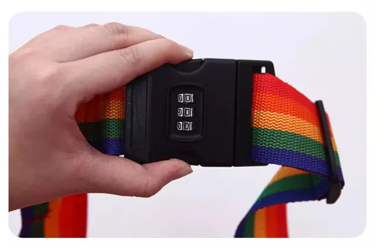 Luggage Strap Anti-theft Luggage Buckle Password Adjustable Bundling Packing Baggage Belt Suitcase Trunk Belts Bag Accessories