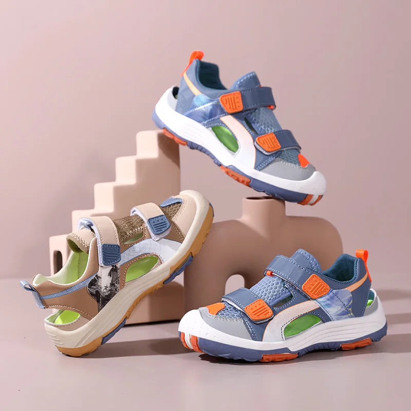 Children Shoes Boys Sandals Summer Shoes Sneaker Luxury Designer Non-slip Sports Casual Flat Boy Sandals Shoes