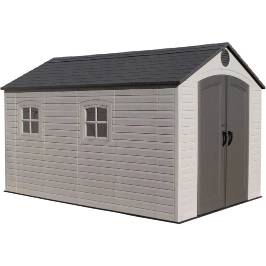 Outdoor Storage Shed, 8 By 12.5 Feet; 2 Windows